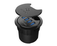 ICY BOX HUB USB 3.0 - 4x USB (audio, montaż do biurka) - 622645 - zdjęcie 2